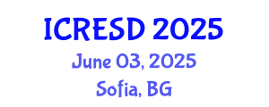 International Conference on Renewable Energy for Sustainable Development (ICRESD) June 03, 2025 - Sofia, Bulgaria