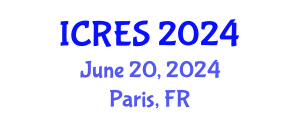 International Conference on Renewable Energy Sources (ICRES) June 20, 2024 - Paris, France