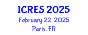 International Conference on Renewable Energy Sources (ICRES) February 22, 2025 - Paris, France