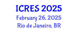 International Conference on Renewable Energy Sources (ICRES) February 26, 2025 - Rio de Janeiro, Brazil