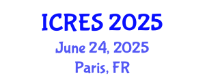 International Conference on Renewable Energy Sources (ICRES) June 24, 2025 - Paris, France