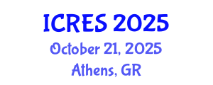 International Conference on Renewable Energy Sources (ICRES) October 21, 2025 - Athens, Greece