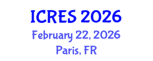 International Conference on Renewable Energy Sources (ICRES) February 22, 2026 - Paris, France