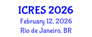 International Conference on Renewable Energy Sources (ICRES) February 12, 2026 - Rio de Janeiro, Brazil International Conference on Renewable Energy Sources (ICRES) February 12, 2026 - Rio de Janeiro, Brazil