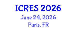 International Conference on Renewable Energy Sources (ICRES) June 24, 2026 - Paris, France