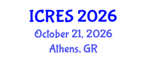 International Conference on Renewable Energy Sources (ICRES) October 21, 2026 - Athens, Greece