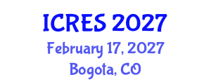International Conference on Renewable Energy Sources (ICRES) February 17, 2027 - Bogota, Colombia International Conference on Renewable Energy Sources (ICRES) February 17, 2027 - Bogota, Colombia