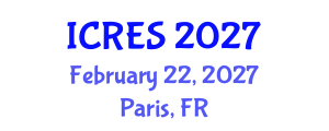 International Conference on Renewable Energy Sources (ICRES) February 22, 2027 - Paris, France International Conference on Renewable Energy Sources (ICRES) February 22, 2027 - Paris, France