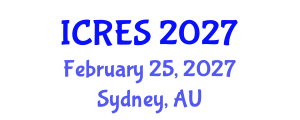 International Conference on Renewable Energy Sources (ICRES) February 25, 2027 - Sydney, Australia International Conference on Renewable Energy Sources (ICRES) February 25, 2027 - Sydney, Australia