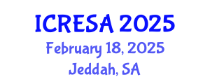 International Conference on Renewable Energy Systems and Applications (ICRESA) February 18, 2025 - Jeddah, Saudi Arabia