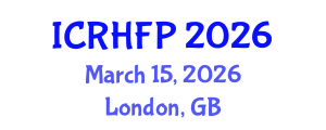 International Conference on Reproductive Health and Family Planning (ICRHFP) March 15, 2026 - London, United Kingdom