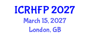 International Conference on Reproductive Health and Family Planning (ICRHFP) March 15, 2027 - London, United Kingdom International Conference on Reproductive Health and Family Planning (ICRHFP) March 15, 2027 - London, United Kingdom