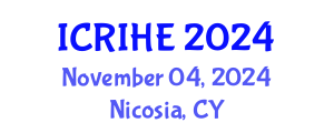 International Conference on Research and Innovation in Higher Education (ICRIHE) November 04, 2024 - Nicosia, Cyprus