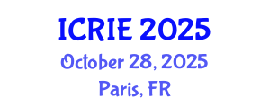 International Conference on Research, Innovation and Entrepreneurship (ICRIE) October 28, 2025 - Paris, France