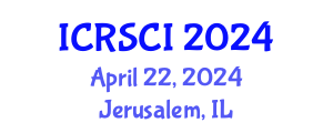 International Conference on Resilience and Sustainability of Civil Infrastructure (ICRSCI) April 22, 2024 - Jerusalem, Israel