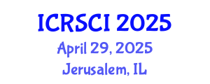 International Conference on Resilience and Sustainability of Civil Infrastructure (ICRSCI) April 29, 2025 - Jerusalem, Israel