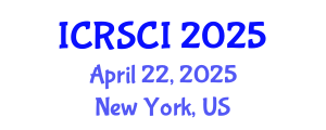 International Conference on Resilience and Sustainability of Civil Infrastructure (ICRSCI) April 22, 2025 - New York, United States