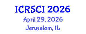 International Conference on Resilience and Sustainability of Civil Infrastructure (ICRSCI) April 29, 2026 - Jerusalem, Israel