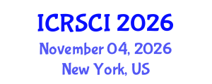 International Conference on Resilience and Sustainability of Civil Infrastructure (ICRSCI) November 04, 2026 - New York, United States International Conference on Resilience and Sustainability of Civil Infrastructure (ICRSCI) November 04, 2026 - New York, United States