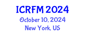 International Conference on Rheology and Fluid Mechanics (ICRFM) October 10, 2024 - New York, United States