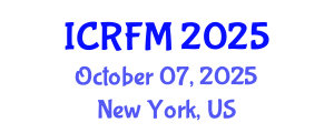 International Conference on Rheology and Fluid Mechanics (ICRFM) October 07, 2025 - New York, United States