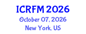 International Conference on Rheology and Fluid Mechanics (ICRFM) October 07, 2026 - New York, United States