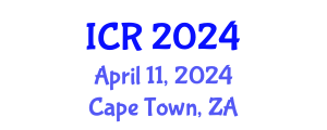 International Conference on Rheology (ICR) April 11, 2024 - Cape Town, South Africa