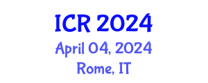 International Conference on Rheology (ICR) April 04, 2024 - Rome, Italy