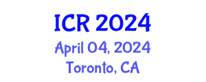 International Conference on Rheology (ICR) April 04, 2024 - Toronto, Canada