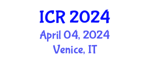 International Conference on Rheology (ICR) April 04, 2024 - Venice, Italy