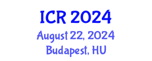 International Conference on Rheology (ICR) August 22, 2024 - Budapest, Hungary