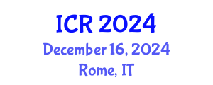 International Conference on Rheology (ICR) December 16, 2024 - Rome, Italy
