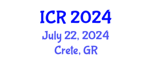 International Conference on Rheology (ICR) July 22, 2024 - Crete, Greece