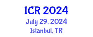 International Conference on Rheology (ICR) July 29, 2024 - Istanbul, Turkey