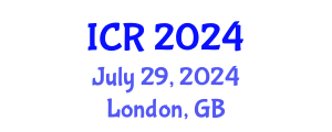International Conference on Rheology (ICR) July 29, 2024 - London, United Kingdom