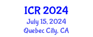 International Conference on Rheology (ICR) July 15, 2024 - Quebec City, Canada