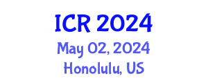 International Conference on Rheology (ICR) May 02, 2024 - Honolulu, United States