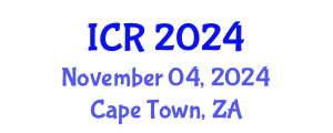 International Conference on Rheology (ICR) November 04, 2024 - Cape Town, South Africa