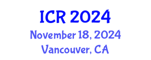 International Conference on Rheology (ICR) November 18, 2024 - Vancouver, Canada