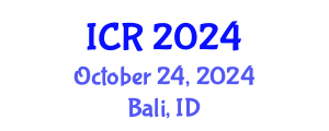 International Conference on Rheology (ICR) October 24, 2024 - Bali, Indonesia