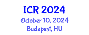 International Conference on Rheology (ICR) October 10, 2024 - Budapest, Hungary