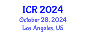 International Conference on Rheology (ICR) October 28, 2024 - Los Angeles, United States