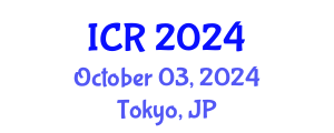 International Conference on Rheology (ICR) October 03, 2024 - Tokyo, Japan