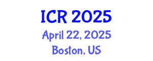 International Conference on Rheology (ICR) April 22, 2025 - Boston, United States
