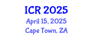 International Conference on Rheology (ICR) April 15, 2025 - Cape Town, South Africa