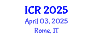 International Conference on Rheology (ICR) April 08, 2025 - Rome, Italy