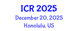 International Conference on Rheology (ICR) December 20, 2025 - Honolulu, United States