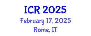 International Conference on Rheology (ICR) February 17, 2025 - Rome, Italy