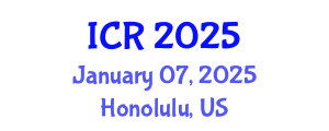 International Conference on Rheology (ICR) January 07, 2025 - Honolulu, United States