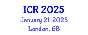 International Conference on Rheology (ICR) January 21, 2025 - London, United Kingdom